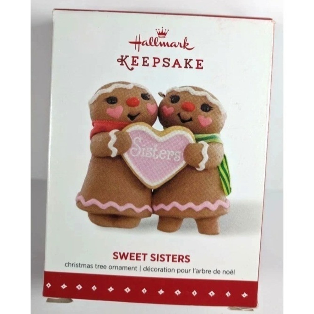 2015 Hallmark Keepsake Sweet Sisters Gingerbread Christmas Ornament QG01267